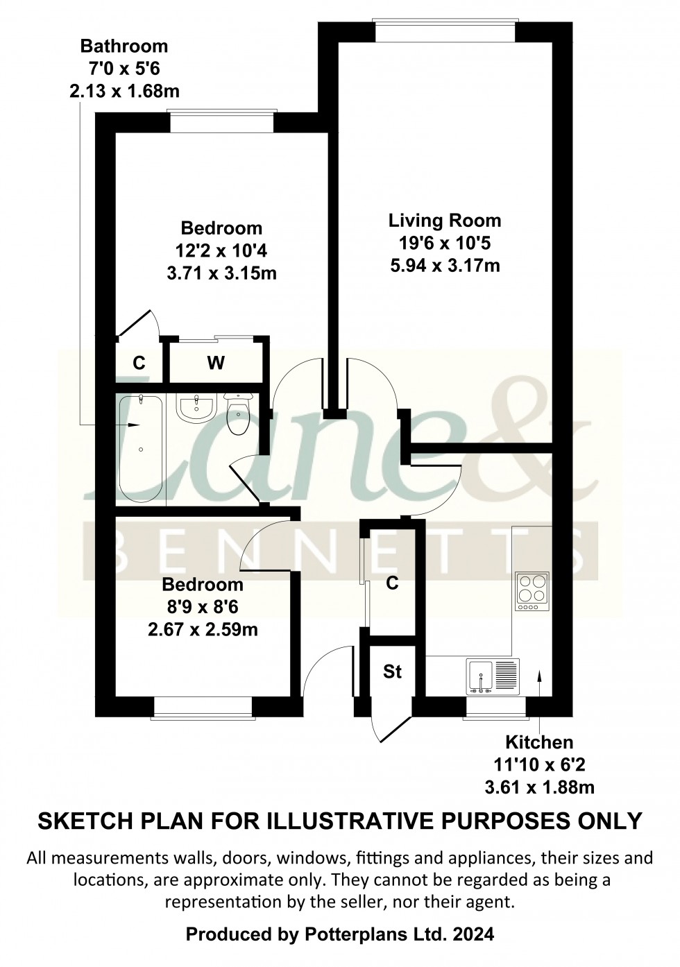 Floorplan for Norton Road, Letchworth Garden City, Hertfordshire