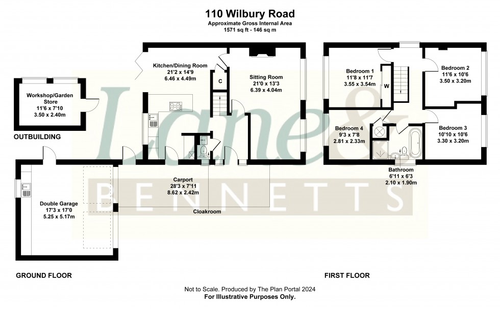 Floorplan for Wilbury Road, Letchworth Garden City, Hertfordshire