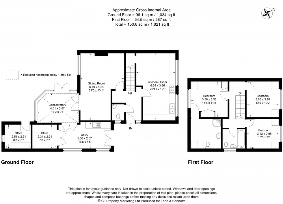 Floorplan for Langford, Biggleswade, Bedfordshire