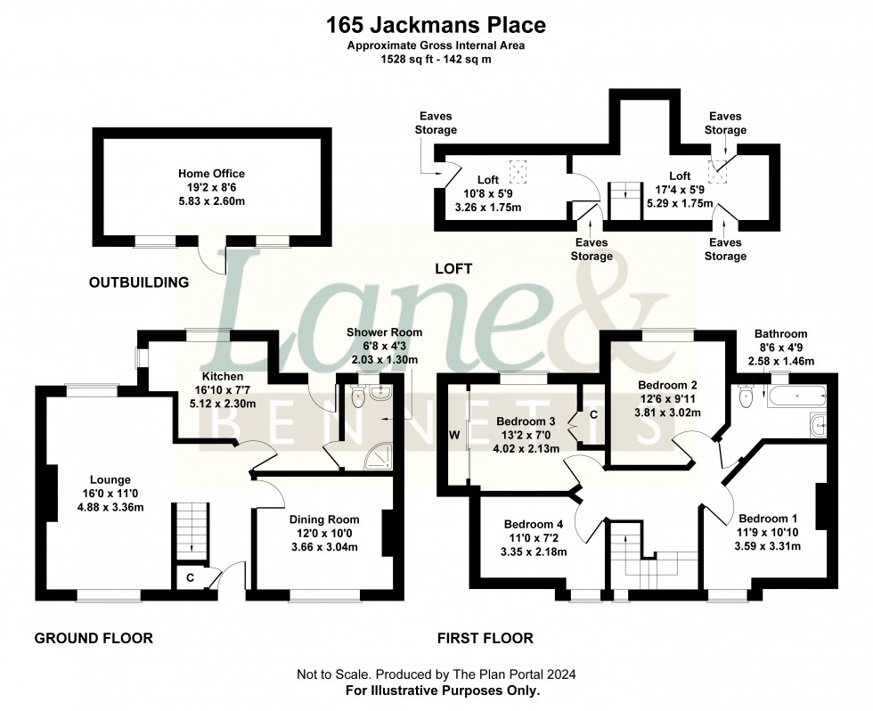 Floorplan for Jackmans Place, Letchworth Garden City, Hertfordshire