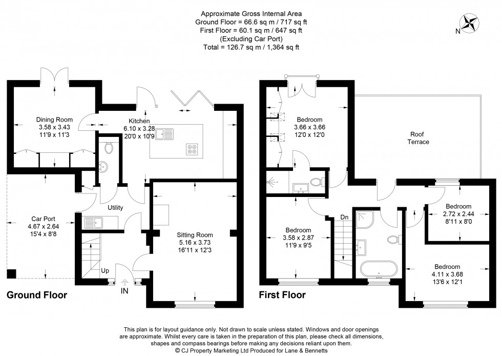 Floorplan for Campton, Shefford, Bedfordshire