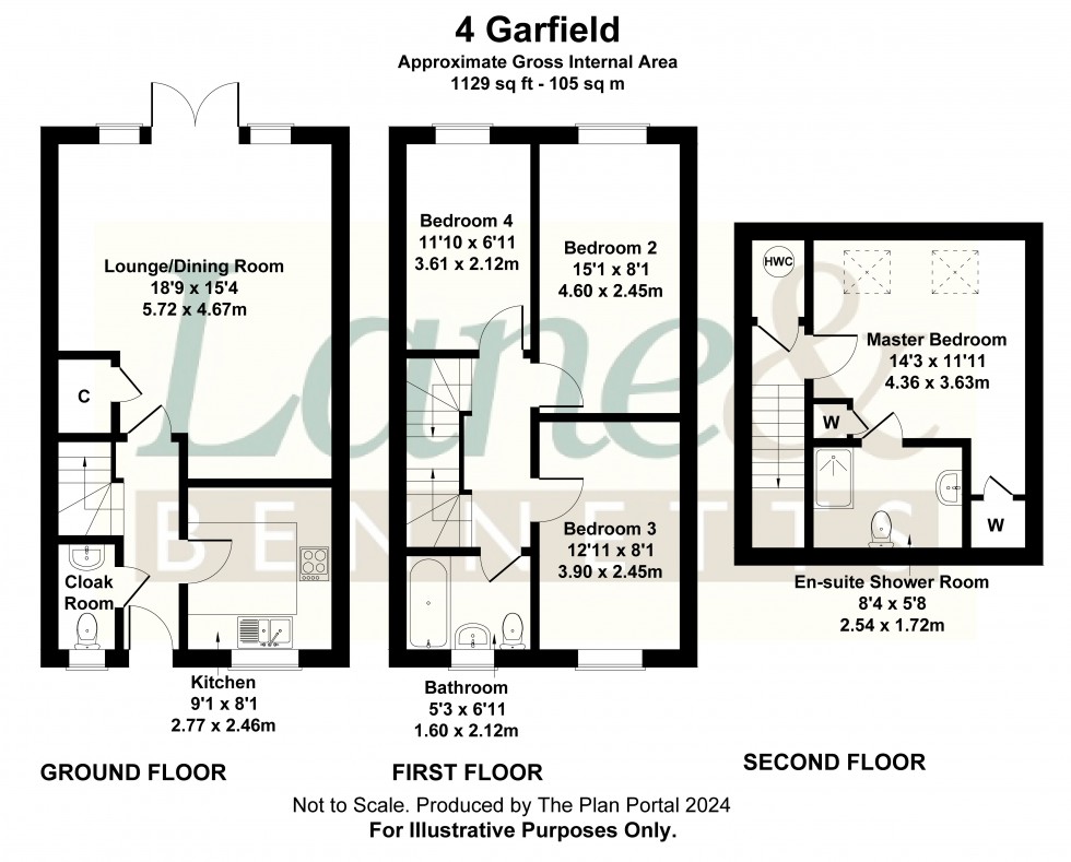 Floorplan for Langford, Biggleswade, Bedfordshire