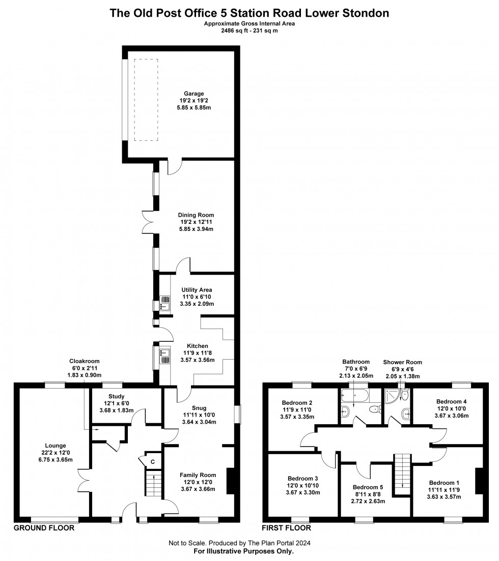 Floorplan for Station Road, Lower Stondon, Bedfordshire