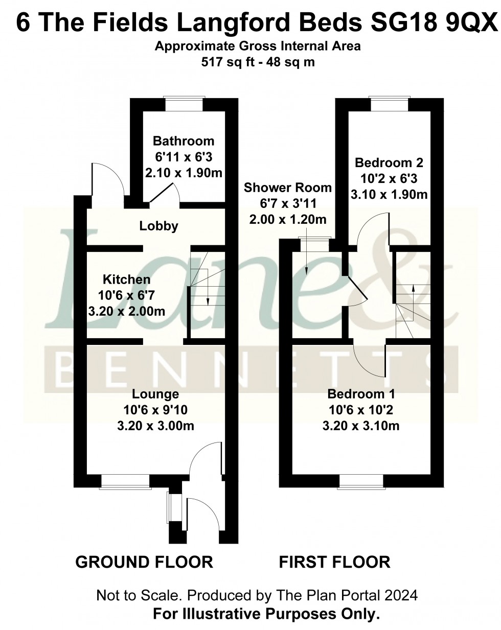 Floorplan for Langford, Biggleswade, Bedfordshire