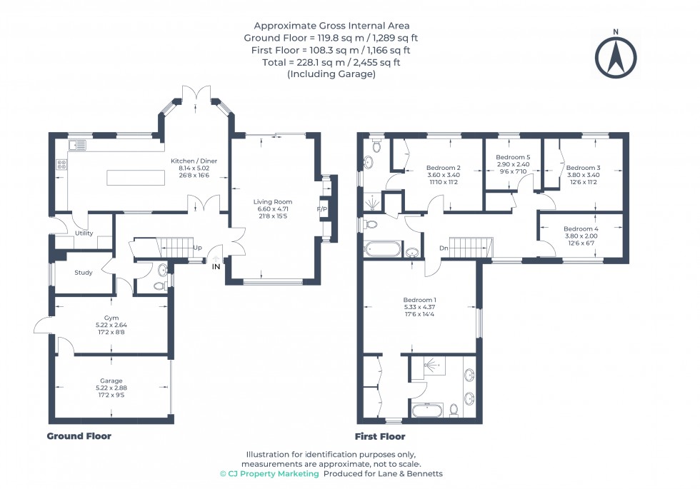 Floorplan for Langford, Biggleswade, Bedfordshire