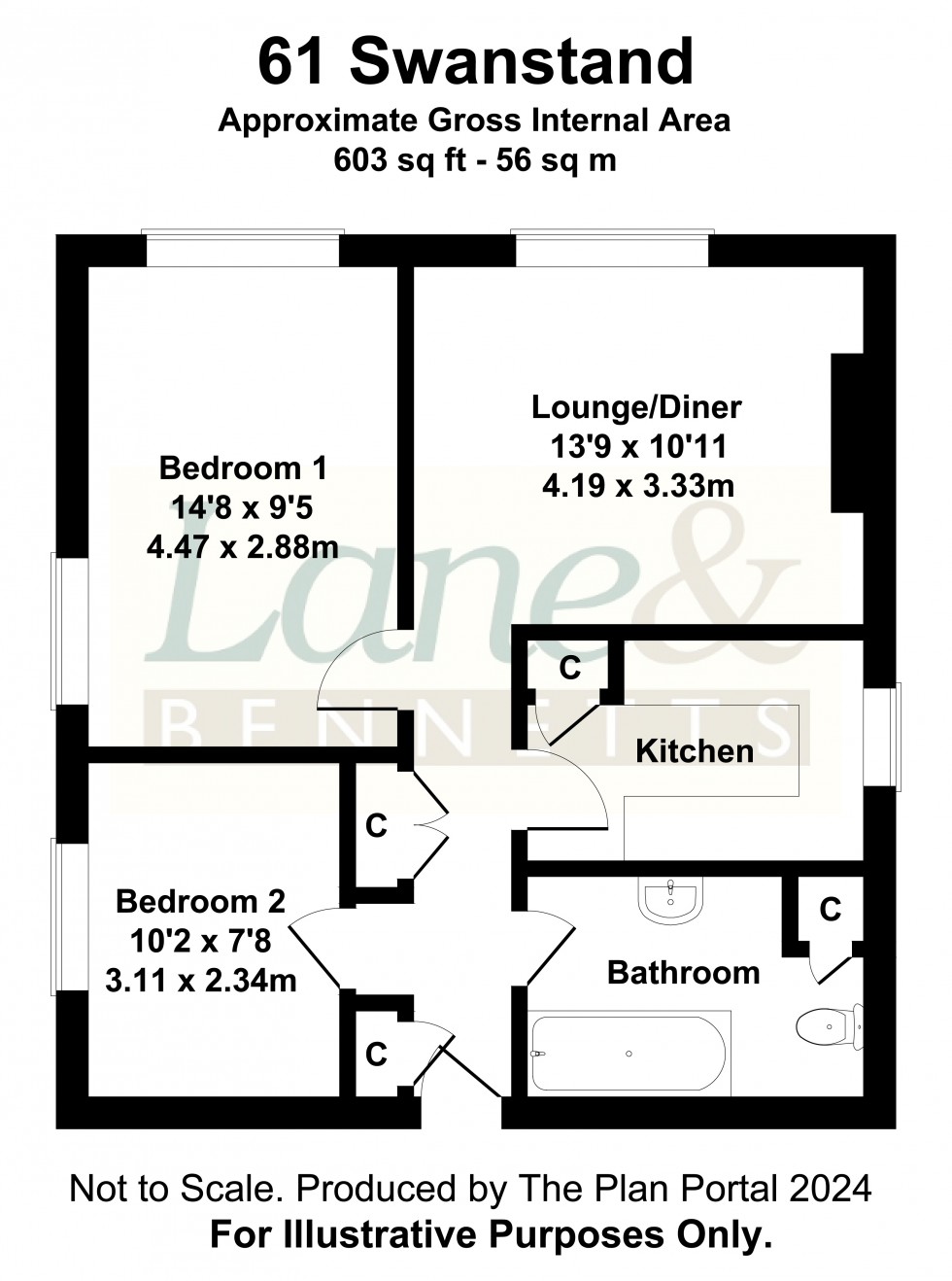 Floorplan for Swanstand, Letchworth Garden City, Hertfordshire