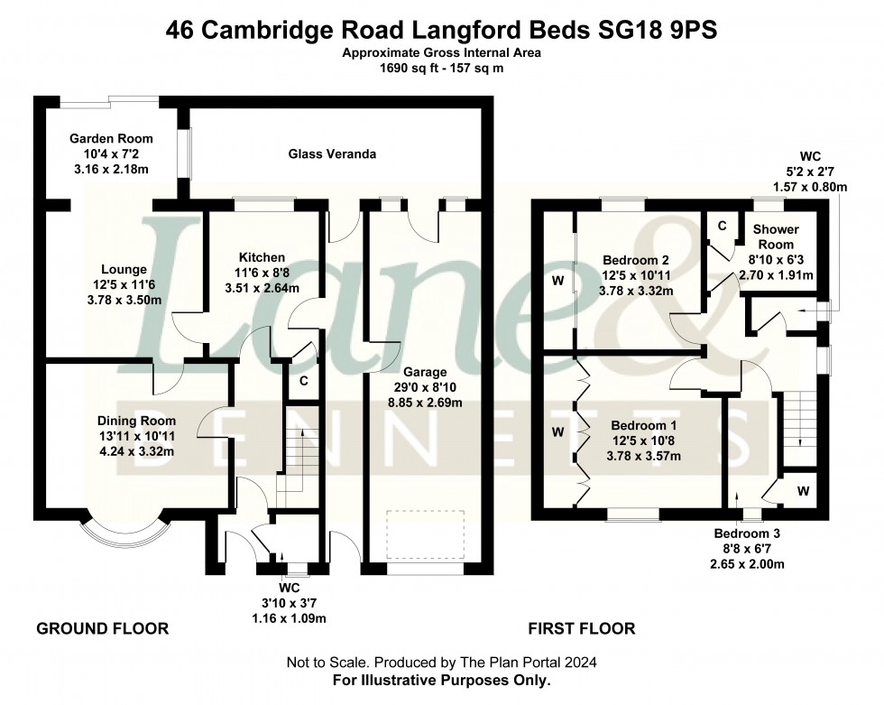 Floorplan for Langford, Biggleswade, Bedfordshire