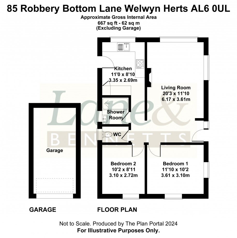 Floorplan for Robbery Bottom Lane, Welwyn, Hertfordshire