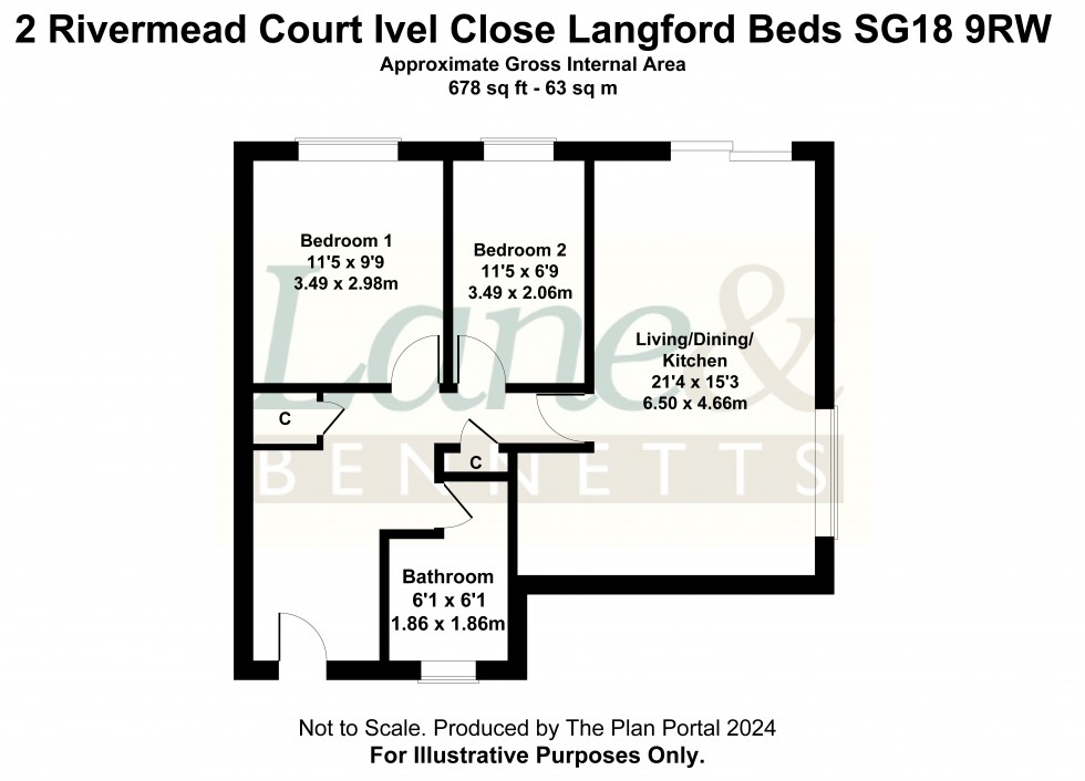 Floorplan for Langford, Biggleswade, Bedfordshire