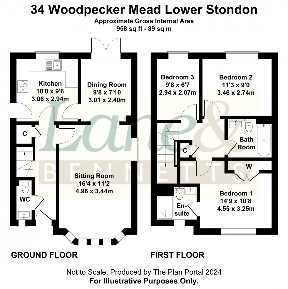 Floorplan for Lower Stondon, Henlow, Bedfordshire