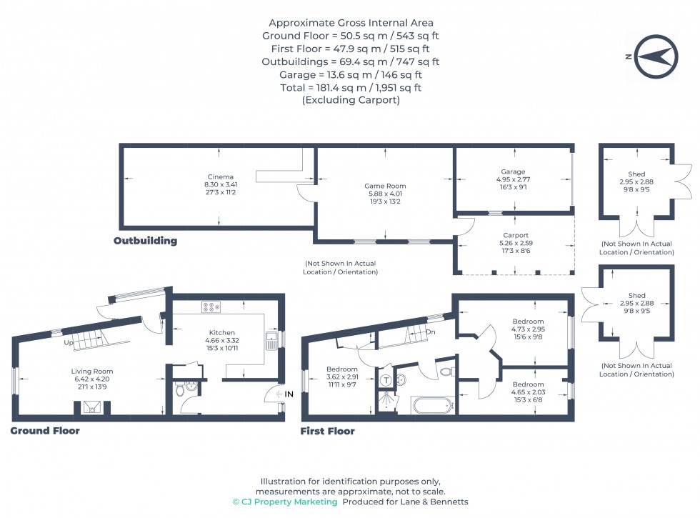 Floorplan for Langford, Biggleswade, Bedfordshire