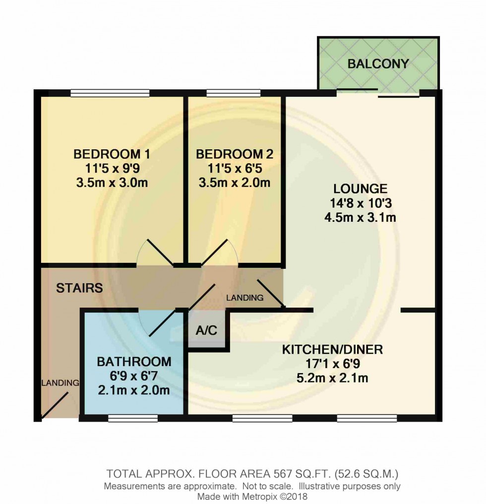 Floorplan for Langford, Biggleswade, Bedfordshire