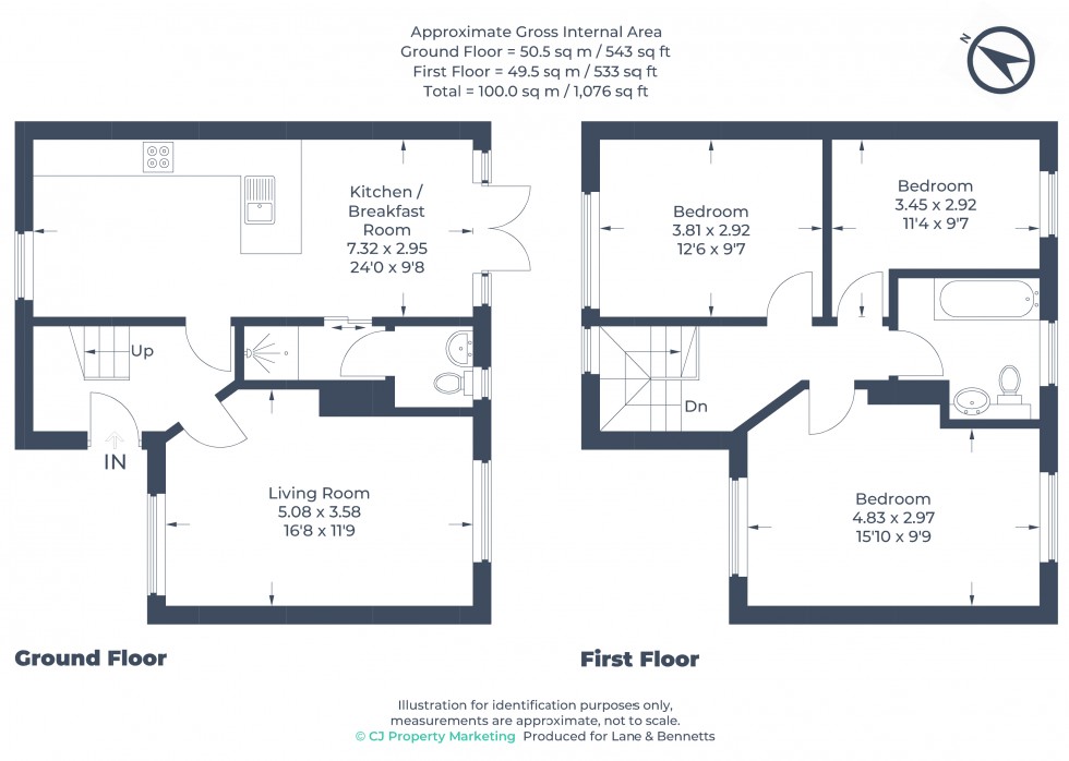 Floorplan for Jackmans Place, Letchworth Garden City, Hertfordshire