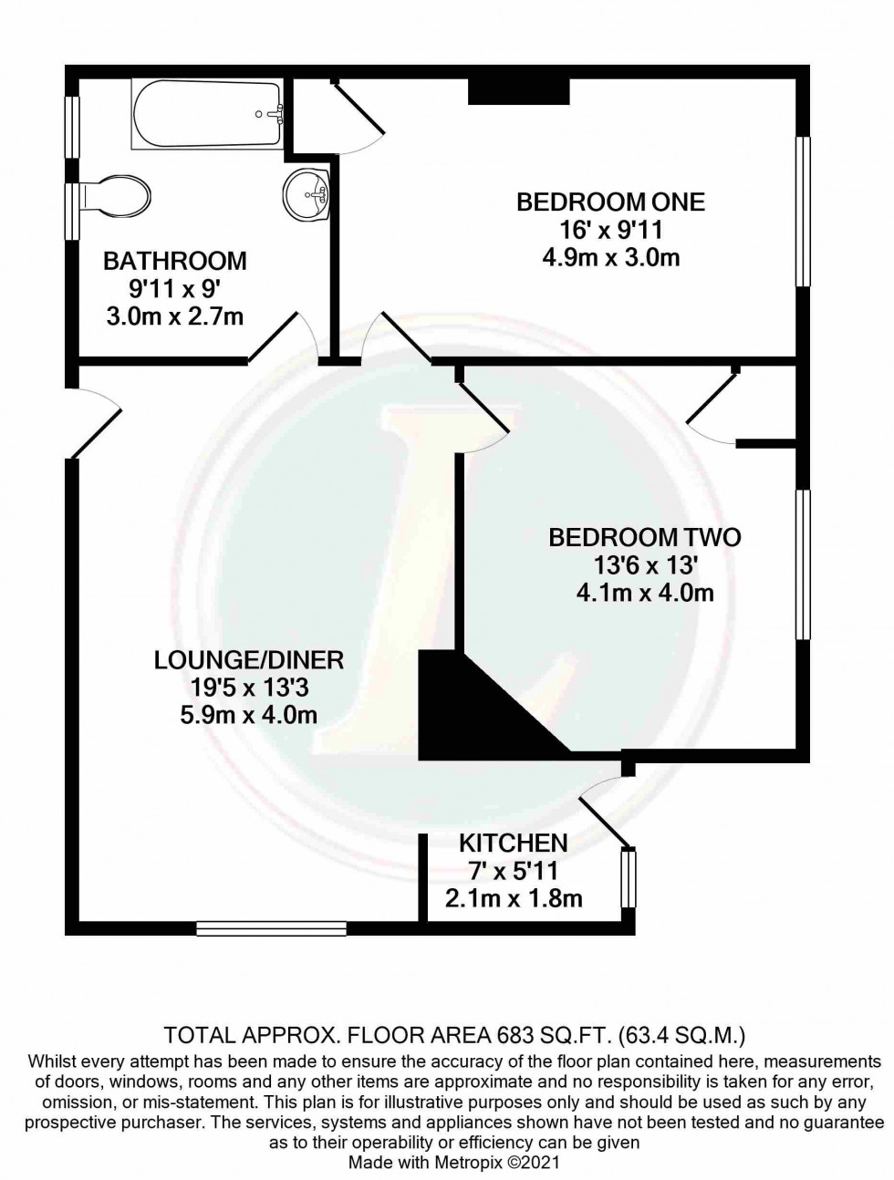 Floorplan for Letchworth Garden City, Herts