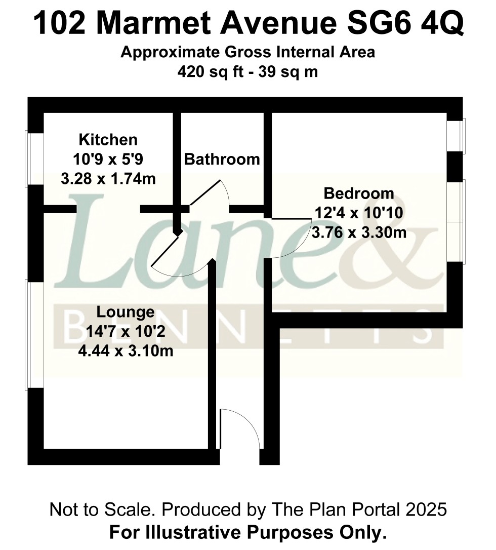 Floorplan for Marmet Avenue, Letchworth, Herts