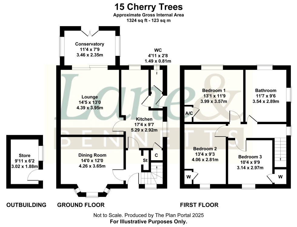 Floorplan for Lower Stondon, Henlow, Bedfordshire