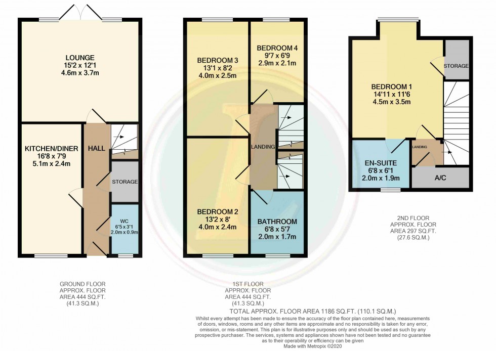 Floorplan for Langford, Biggleswade, Bedfordshire