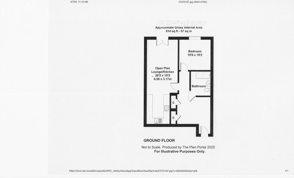 Floorplan for Wissen Drive, Letchworth Garden City, Hertfordshire