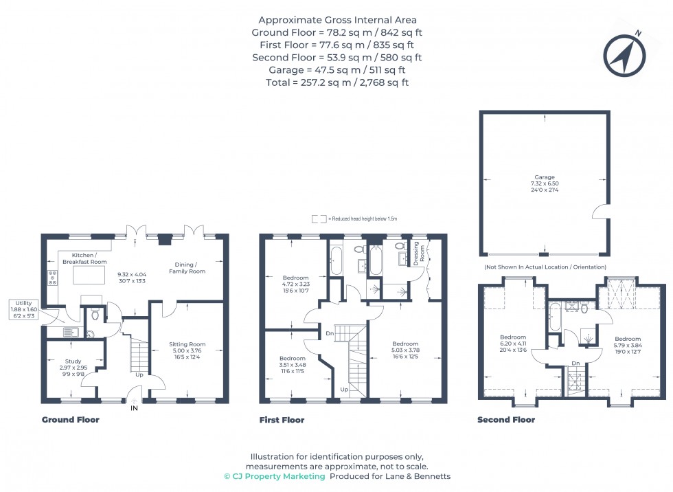 Floorplan for Langford, Biggleswade, Bedfordshire