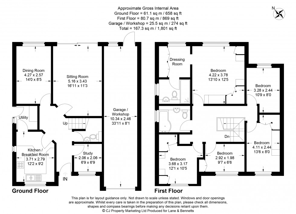 Floorplan for Meppershall, Shefford, Bedfordshire