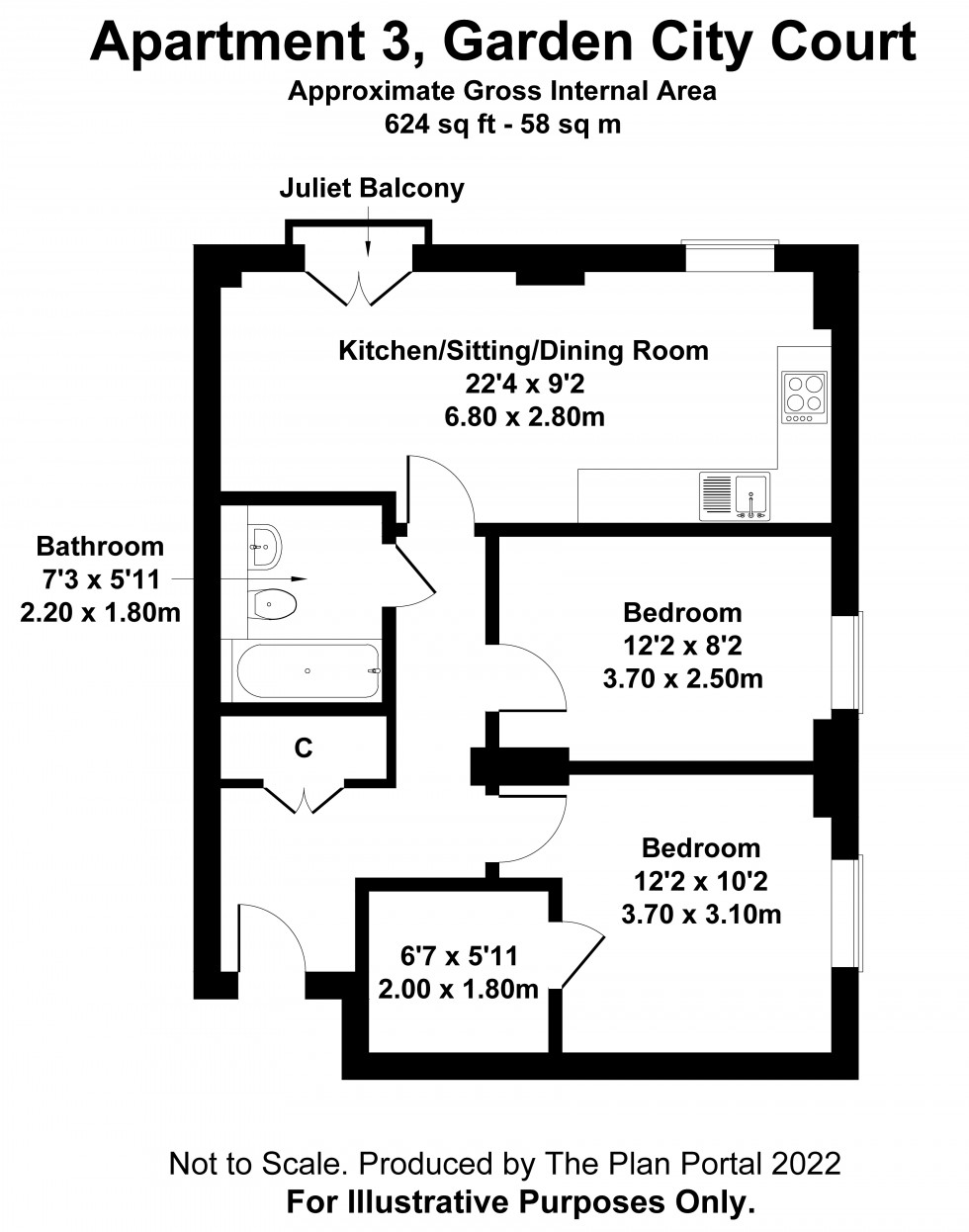 Floorplan for Garden City Square, LGC, Herts